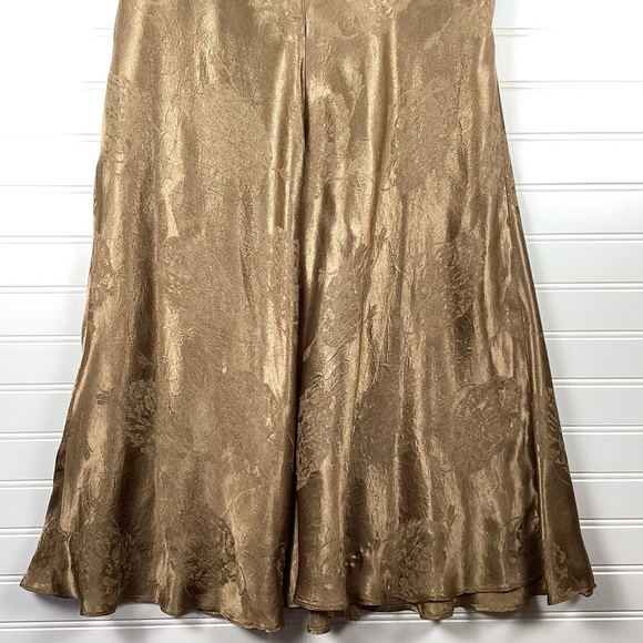 Evan Piccone Gold Metallic Cocktail Dress size Medium - Picture 7 of 9